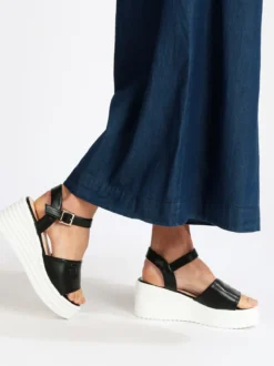 Solo Soprani Sandali donna con zeppa e plateau