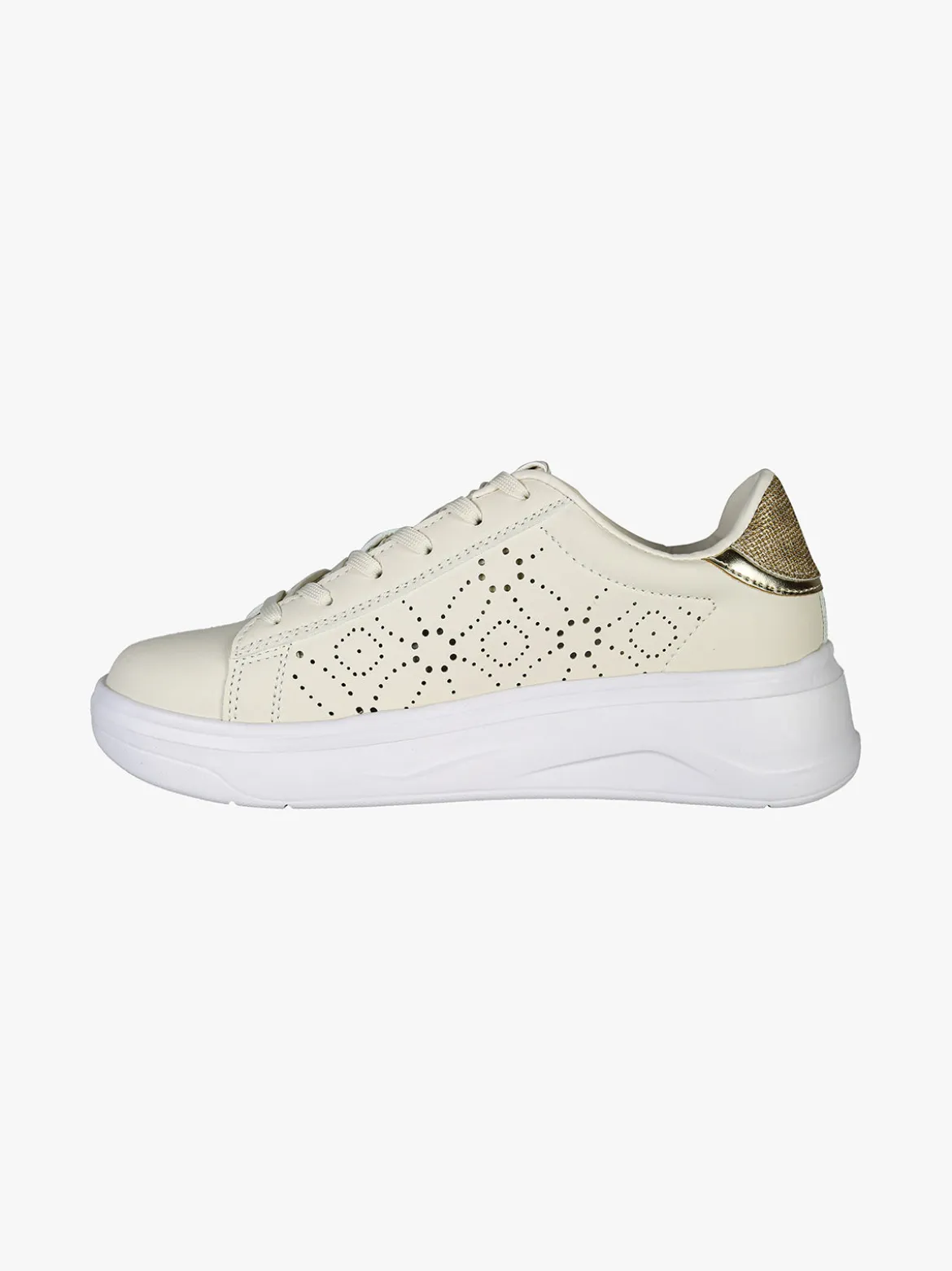 Solo Soprani Sneakers donna stringate con suola alta
