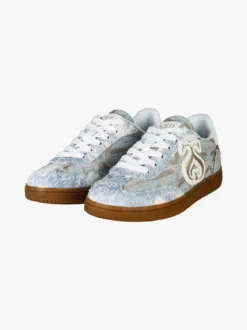 Solo Soprani Sneakers donna stringate in tessuto jeans
