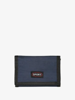 Sport Portafoglio in tessuto con chiusura a strappo e catenella - blu