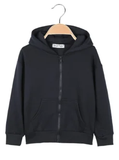 Street Porter Felpa da bambini con cappuccio e zip - blu scuro