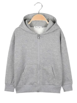 Street Porter Felpa da bambini con cappuccio e zip - grigio