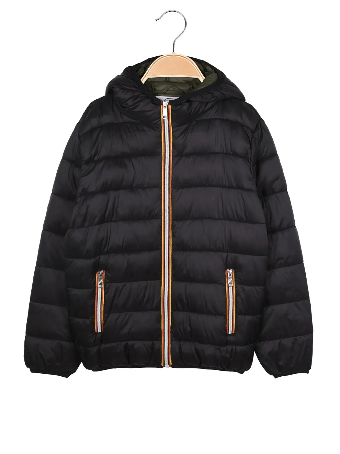 Street Porter Piumino da ragazzo con cappuccio - nero