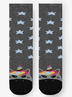 Stylosa Calze antiscivolo bimba con unicorno