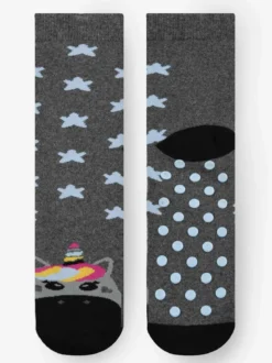 Stylosa Calze antiscivolo bimba con unicorno