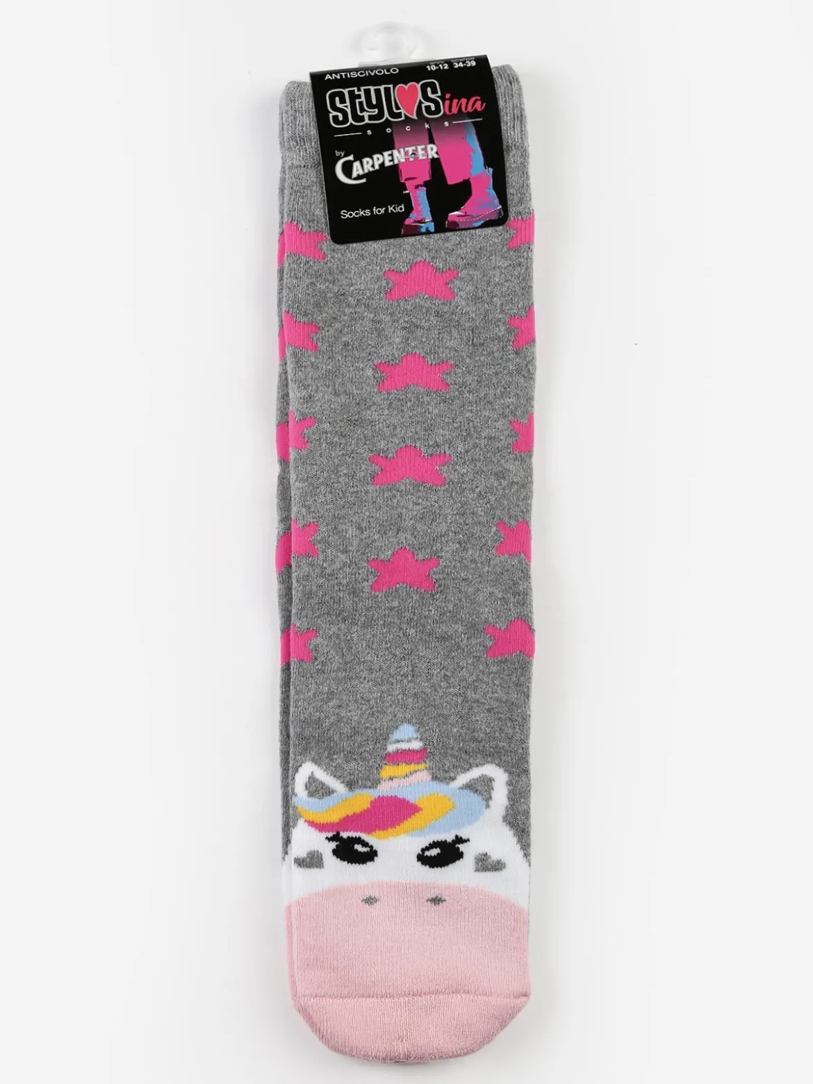 Stylosa Calze antiscivolo bimba con unicorno