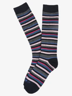 Stylosa Calze lunghe da donna in pile - blu scuro