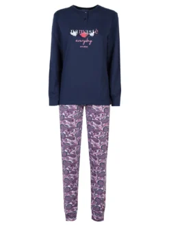 Stylosa Pigiama lungo da donna in cotone