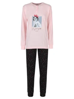 Stylosa Pigiama lungo da donna in cotone