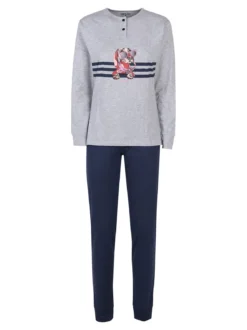 Stylosa Pigiama lungo da donna in cotone