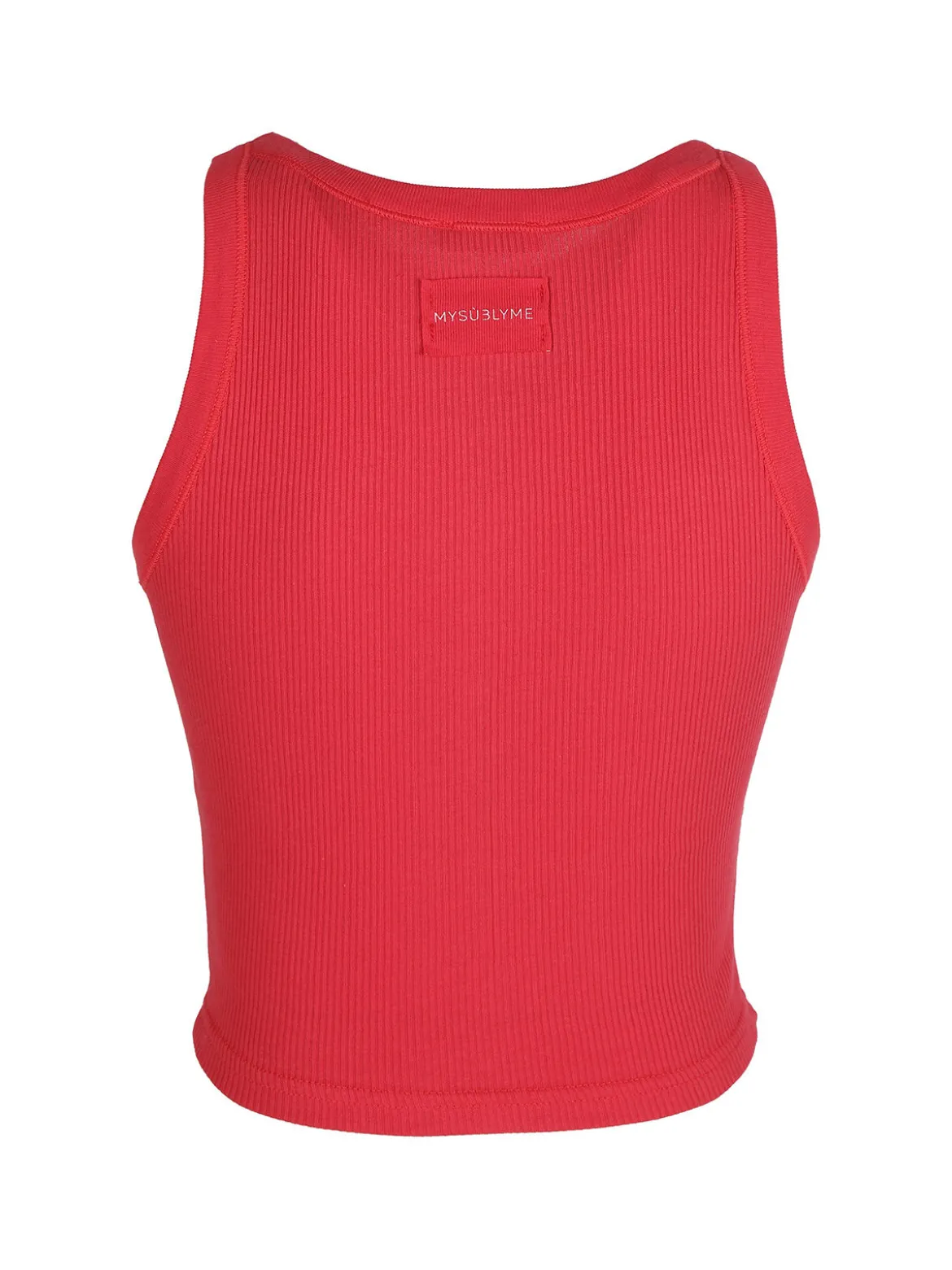 Sublyme Canotta cropped da donna a costine