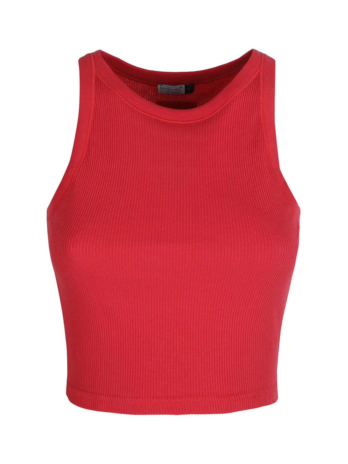 Sublyme Canotta cropped da donna a costine