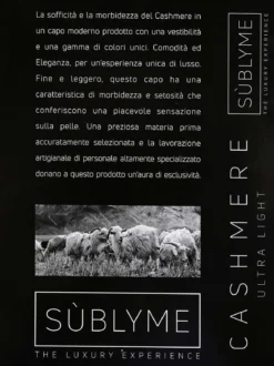Sublyme Canotta donna con pizzo in misto cashmere