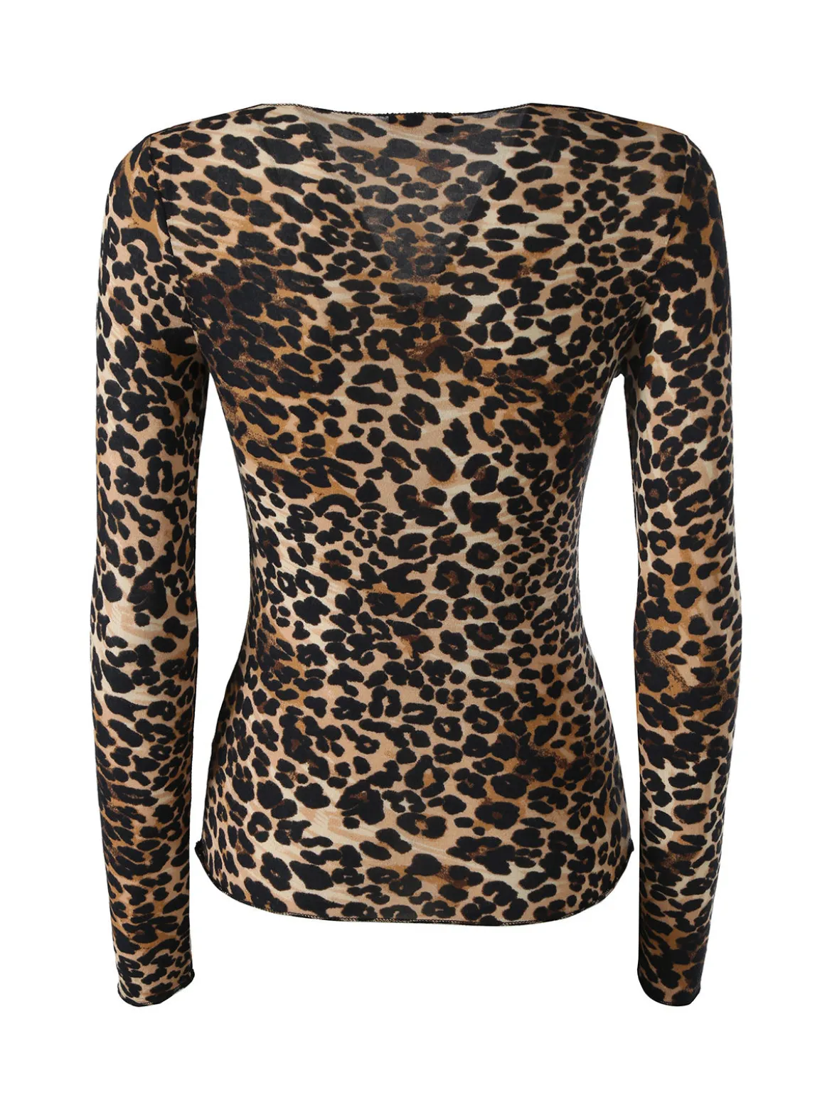 Sublyme Maglia donna animalier a manica lunga in cashmere - multicolore