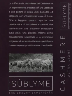 Sublyme Maglietta donna cashmere con pizzo