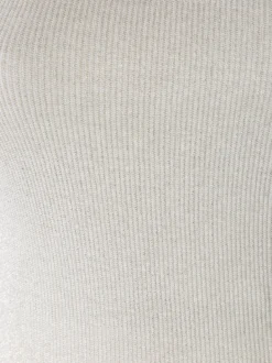 Sublyme Top donna a costine in lurex - oro