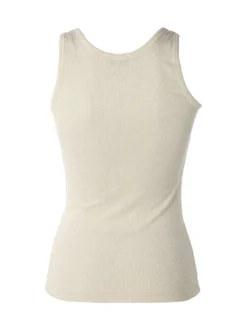 Sublyme Top donna a costine in lurex - oro