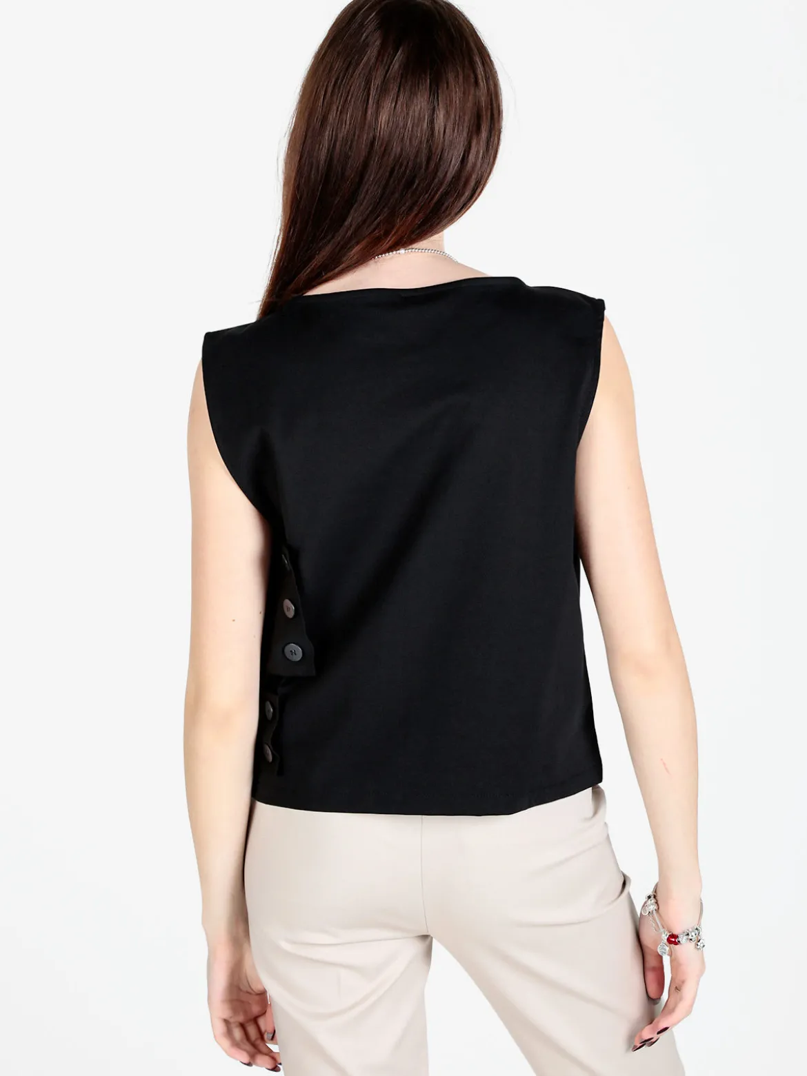 Sun Sun Top donna oversize in misto cotone