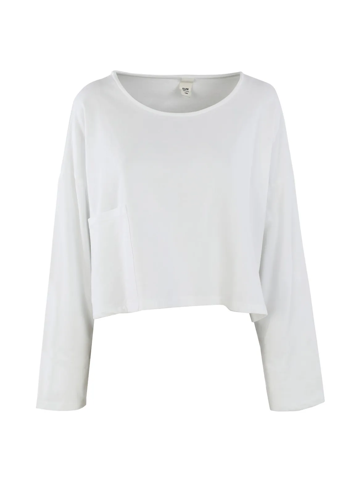 Sun Sun T-shirt cropped da donna con tasca