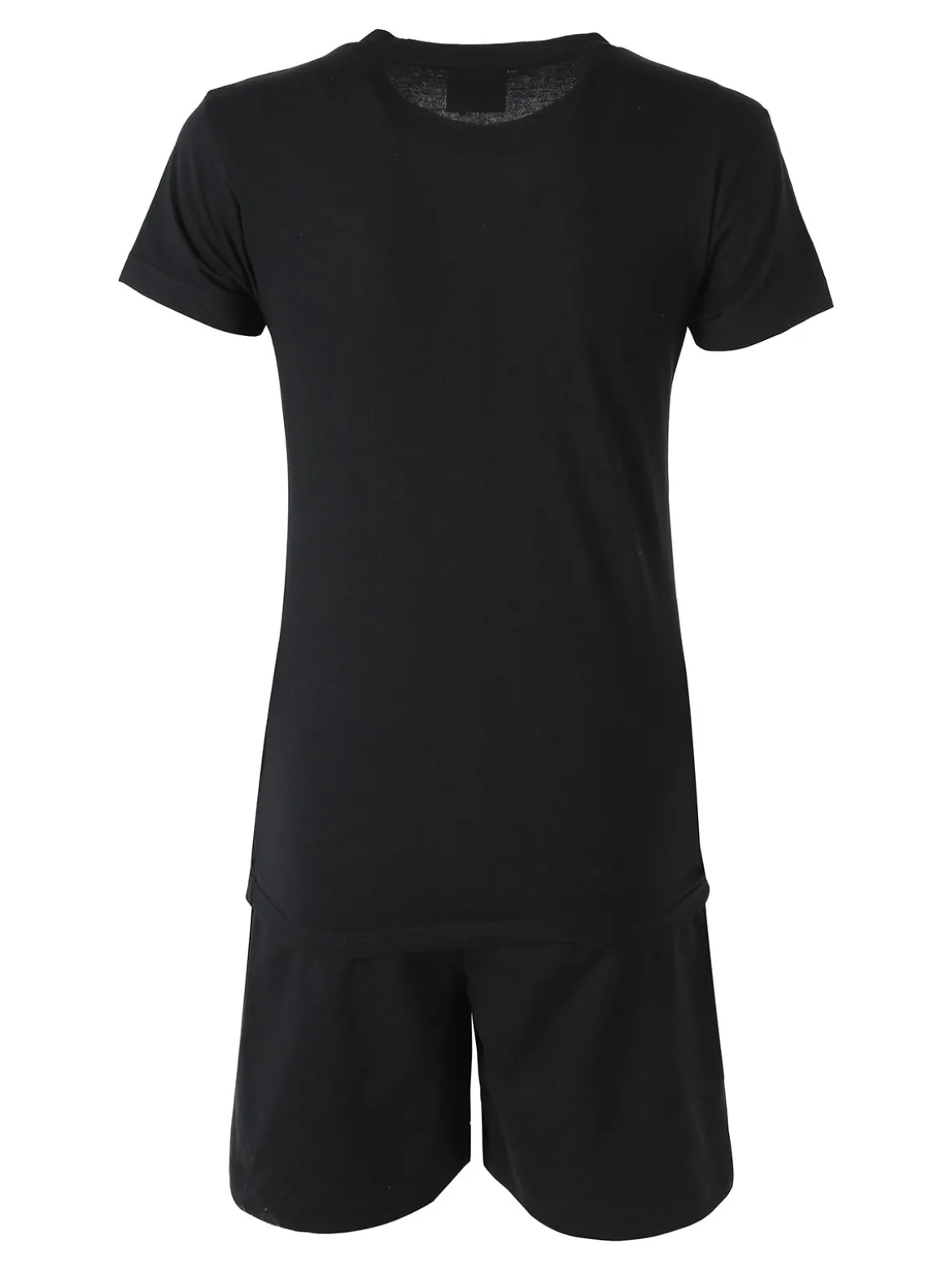 Superga Completo corto da donna in cotone con logo - nero