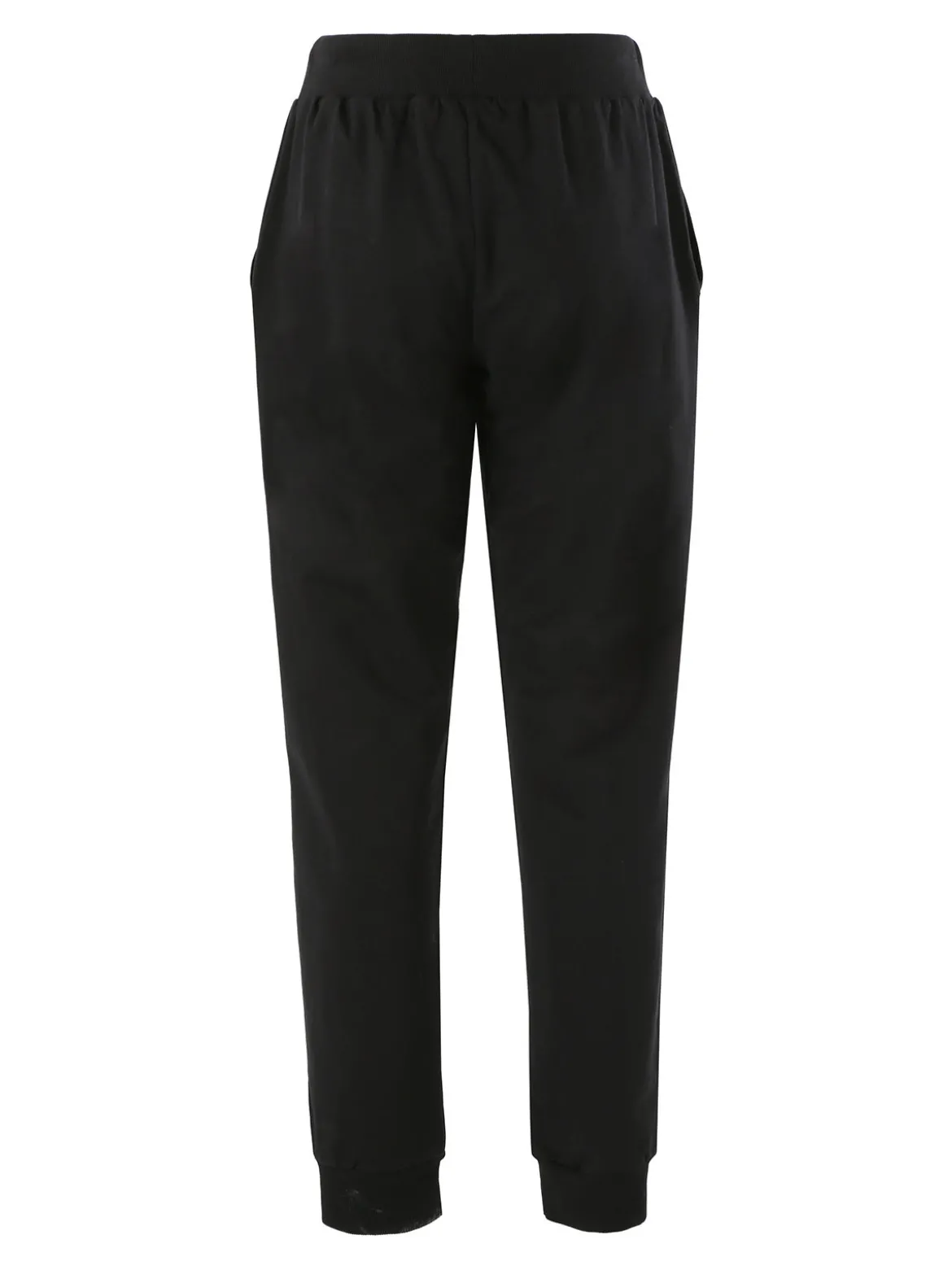 Superga Pantaloni tuta da donna in felpa con coulisse e polsini - nero