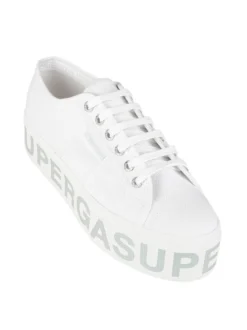 Superga 2790 PLATFORM LETTERING Sneakers donna in tela con platform