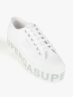 Superga 2790 PLATFORM LETTERING Sneakers donna in tela con platform