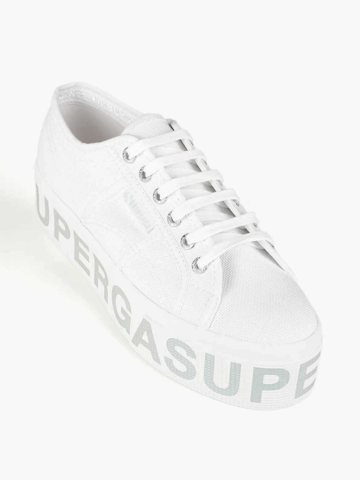 Superga 2790 PLATFORM LETTERING Sneakers donna in tela con platform