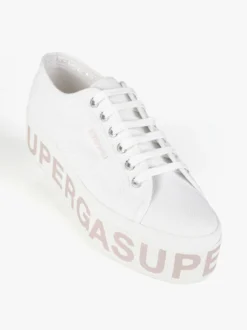 Superga 2790 PLATFORM LETTERING Sneakers donna in tela con platform