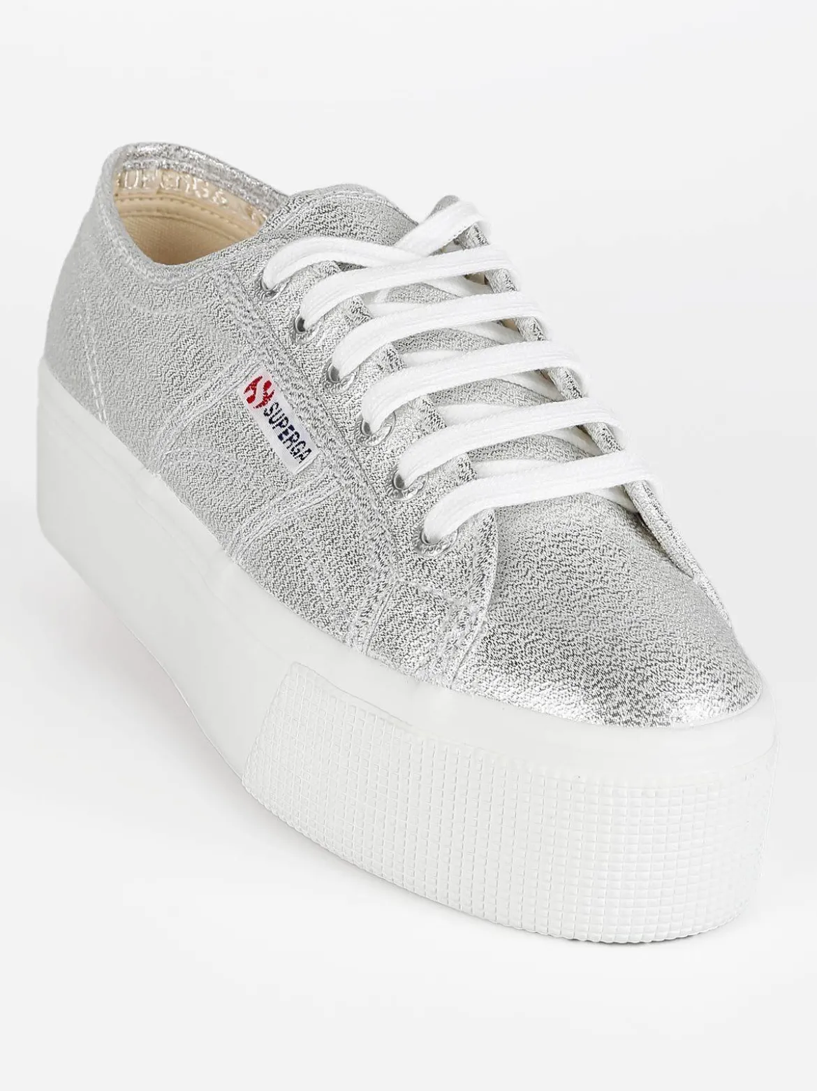 Superga Scarpe in tela donna con platform 2790 LAME