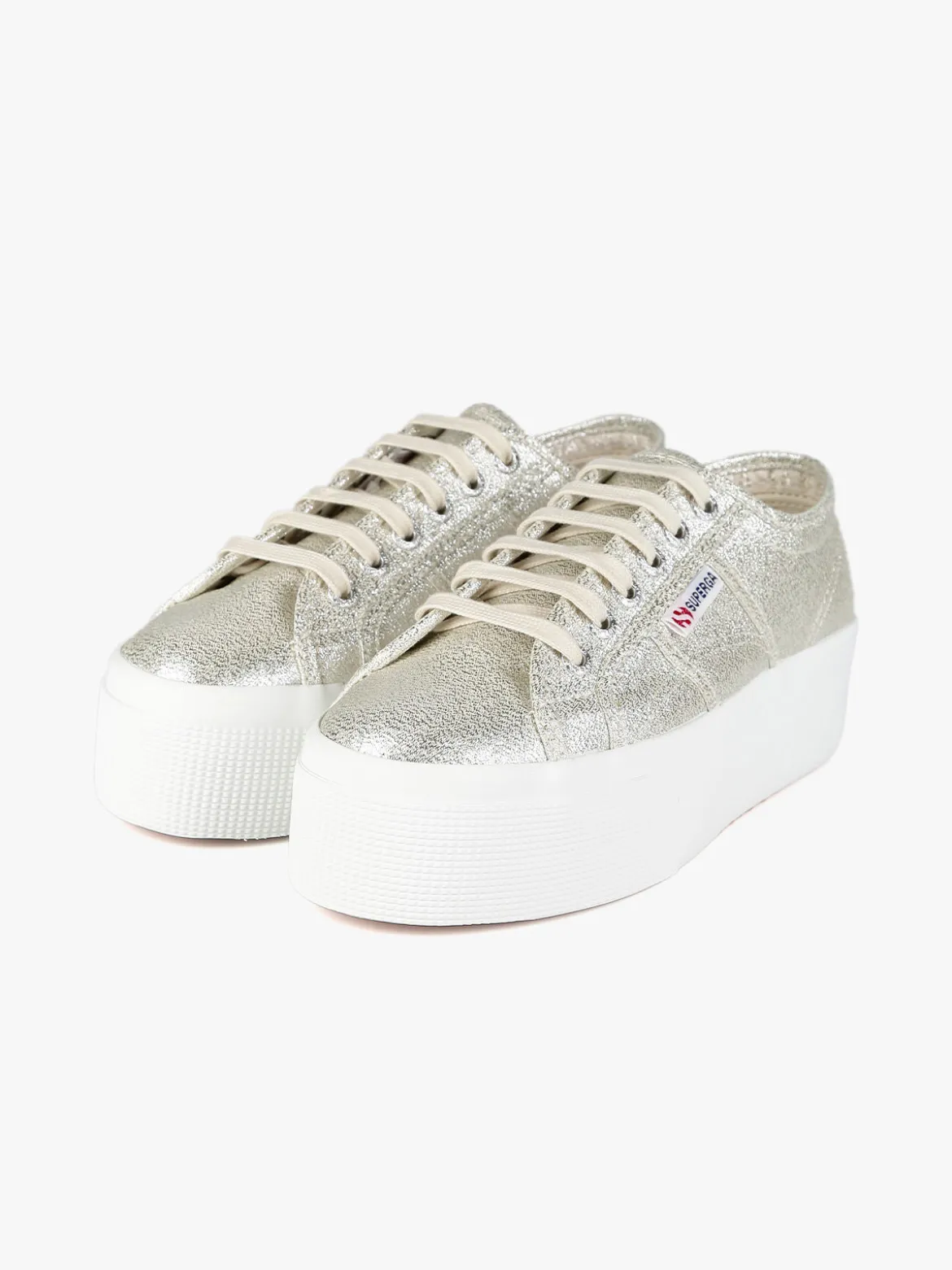 Superga Scarpe in tela donna con platform 2790 LAME