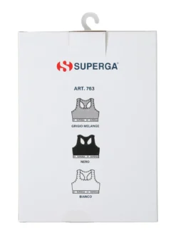 Superga Top sportivo con coppe imbottite - grigio