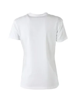 Superga T-shirt girocollo da donna in cotone con logo - bianco