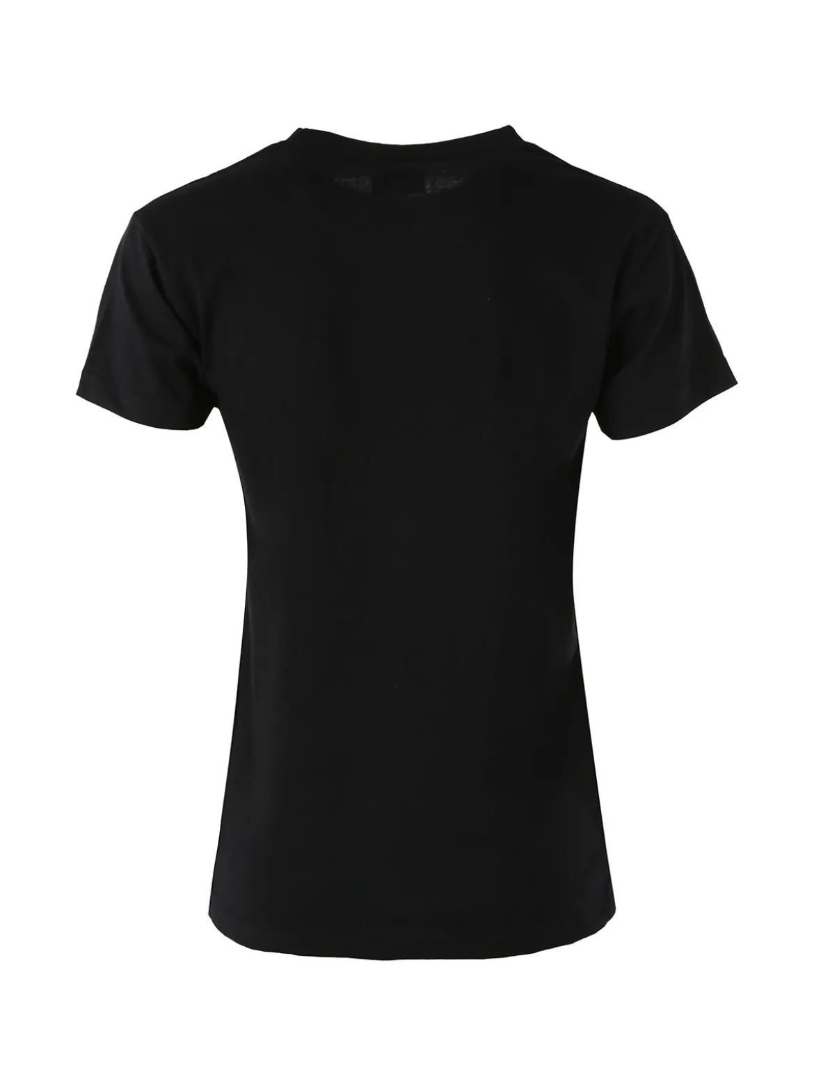 Superga T-shirt girocollo da donna in cotone con logo - nero