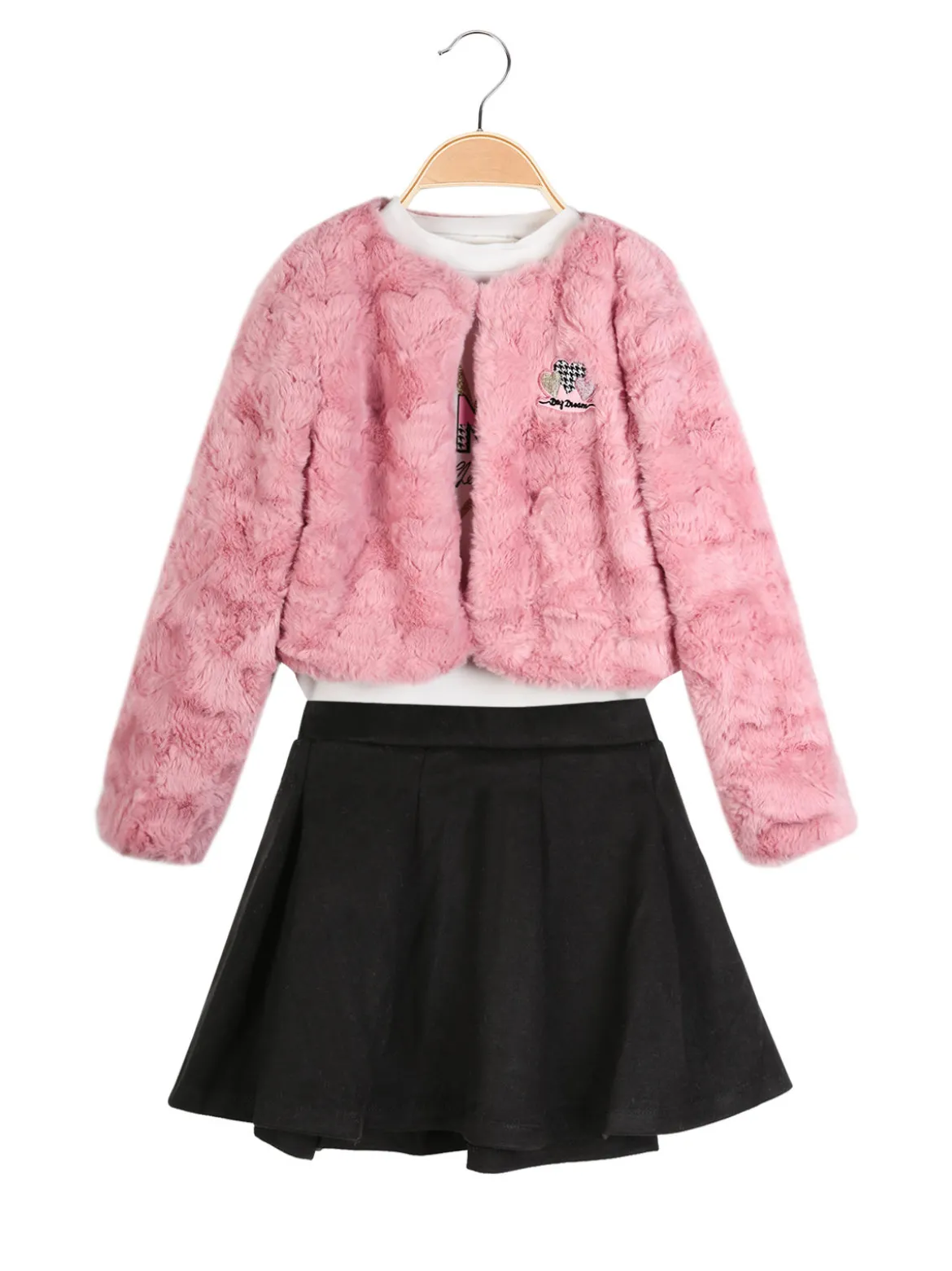 Sweet Junior Completo 3 pezzi da bambina con giacca e gonna