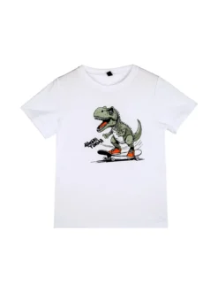 Sweet Junior Completo tuta da bambino dinosauri 3 pezzi con cappuccio e zip - militare