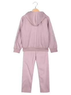 Sweet Junior Completo tuta 3 pezzi da bambina con cappuccio e zip - rosa