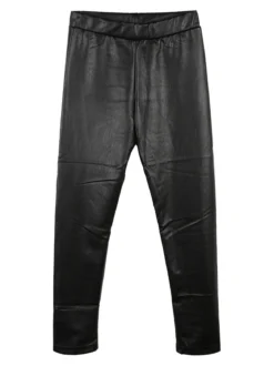 Sweet Junior Leggings bimba in ecopelle felpato