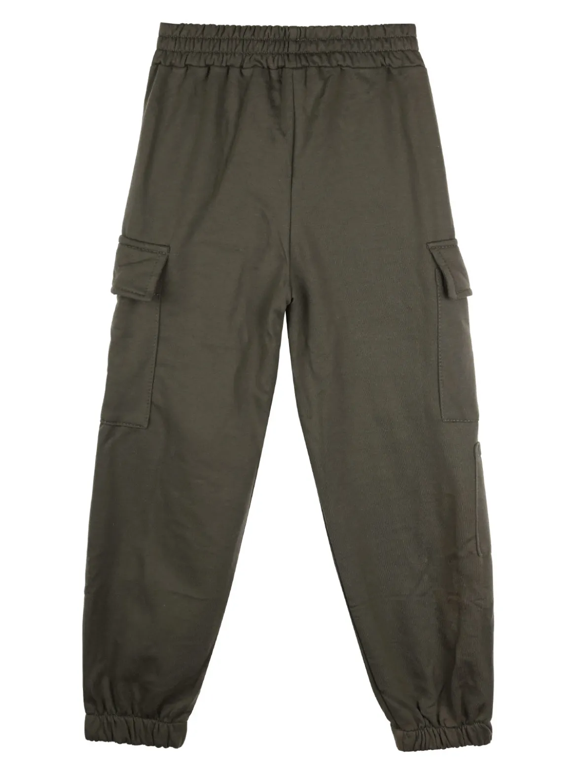Sweet Junior Pantaloni cargo da ragazza con polsini e coulisse - militare