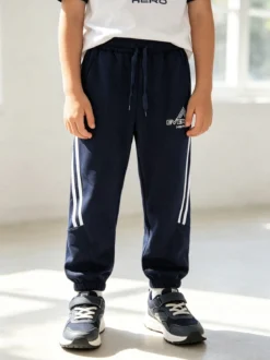 Sweet Junior Pantaloni sportivi da bambino con elastico sul finale - blu scuro