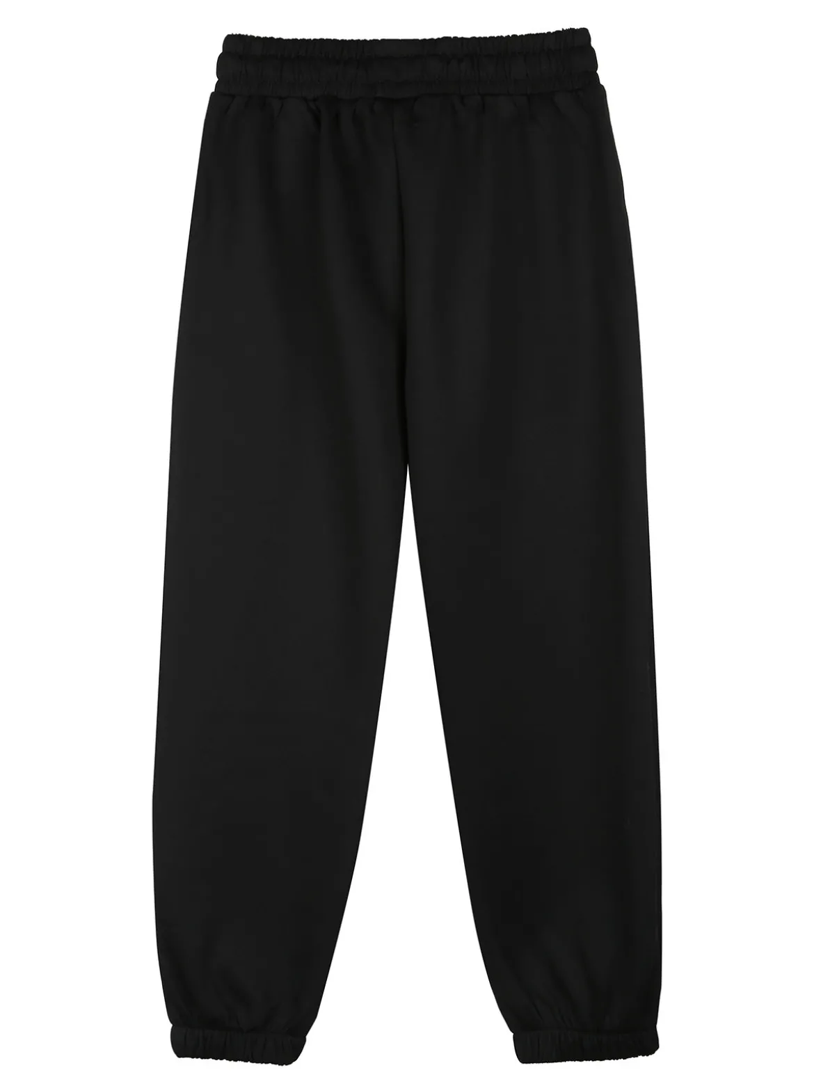 Sweet Junior Pantaloni tuta da bambino con coulisse ed elastico sul finale - nero
