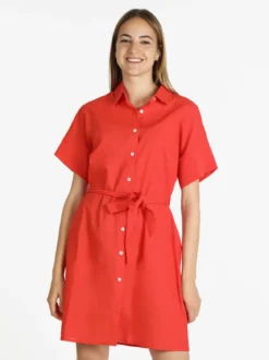 Sweet Miss Abito a camicia in cotone maniche corte