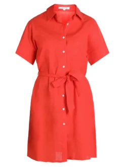 Sweet Miss Abito a camicia in cotone maniche corte
