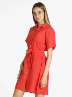 Sweet Miss Abito a camicia in cotone maniche corte
