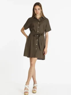Sweet Miss Abito a camicia in cotone maniche corte