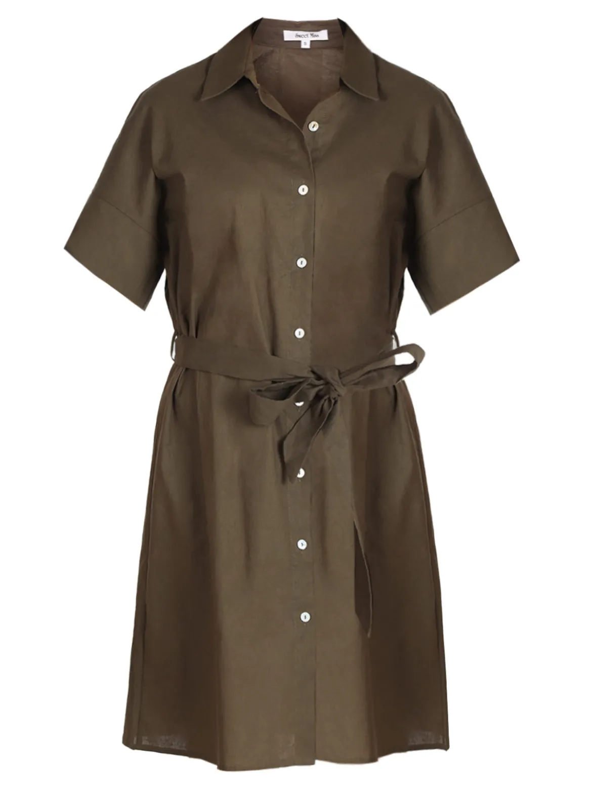 Sweet Miss Abito a camicia in cotone maniche corte