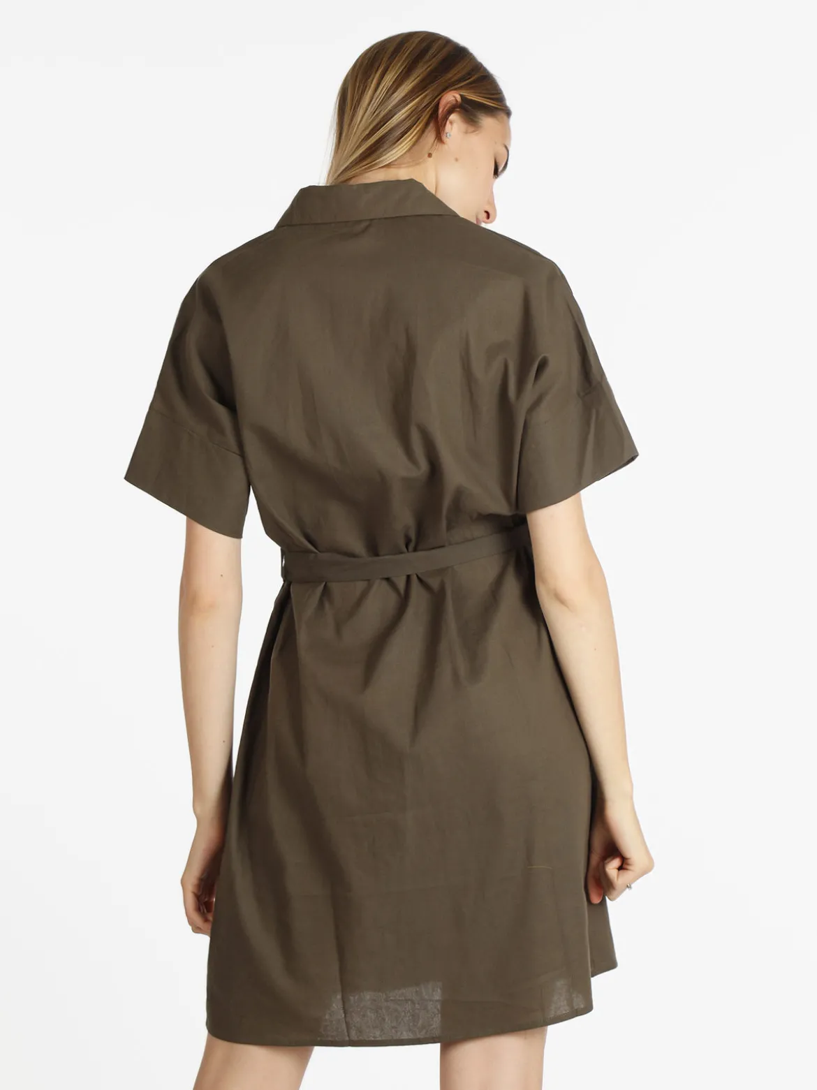 Sweet Miss Abito a camicia in cotone maniche corte