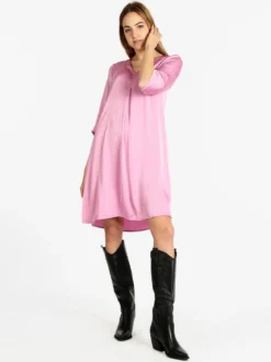 Sweet Miss Abito donna effetto seta con manica a 3/4