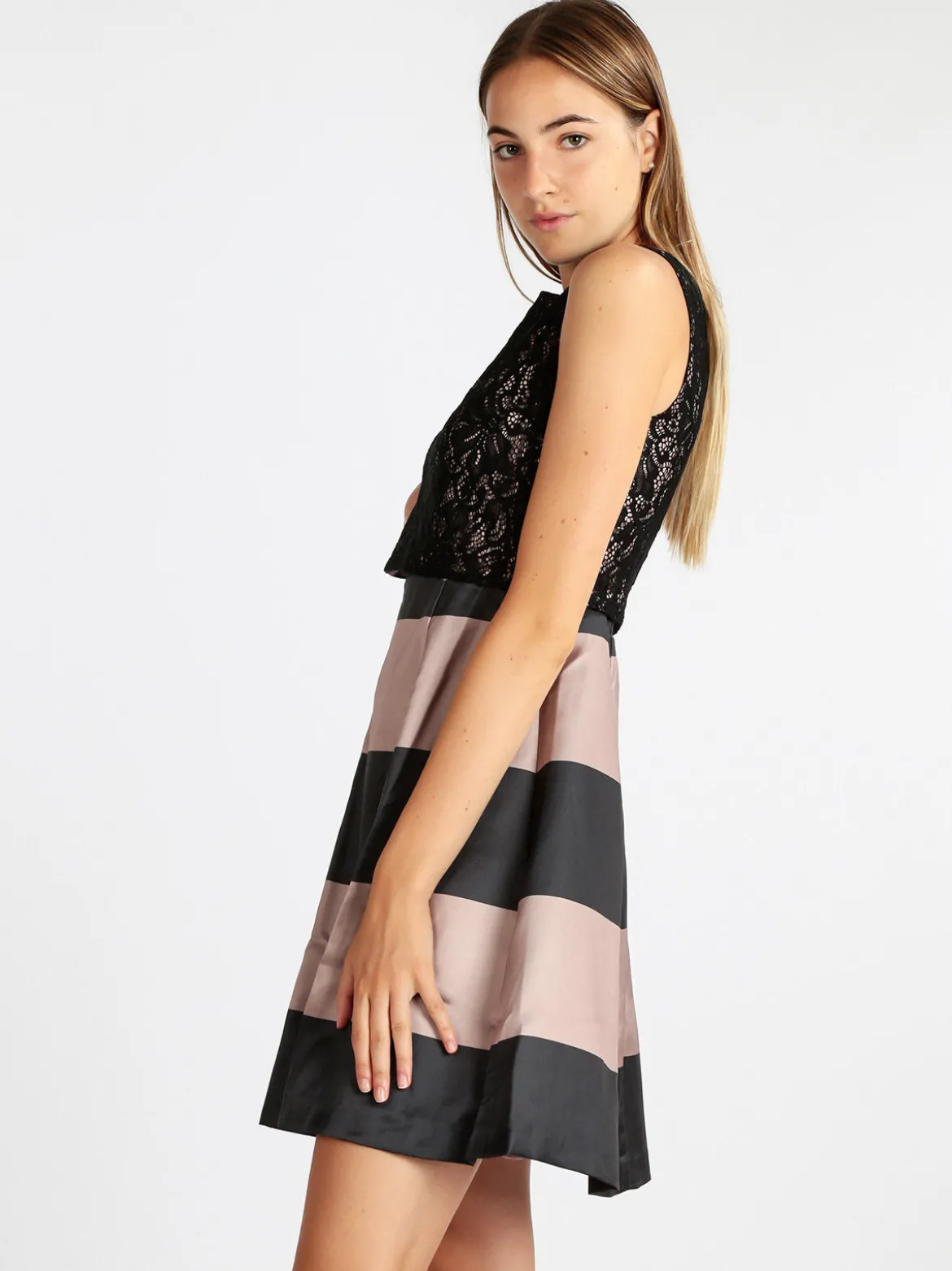 Sweet Miss Abito donna smanicato con pizzo