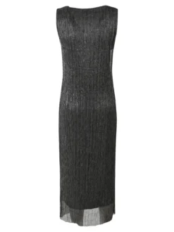 Sweet Miss Abito lungo da donna in lurex senza maniche - argento